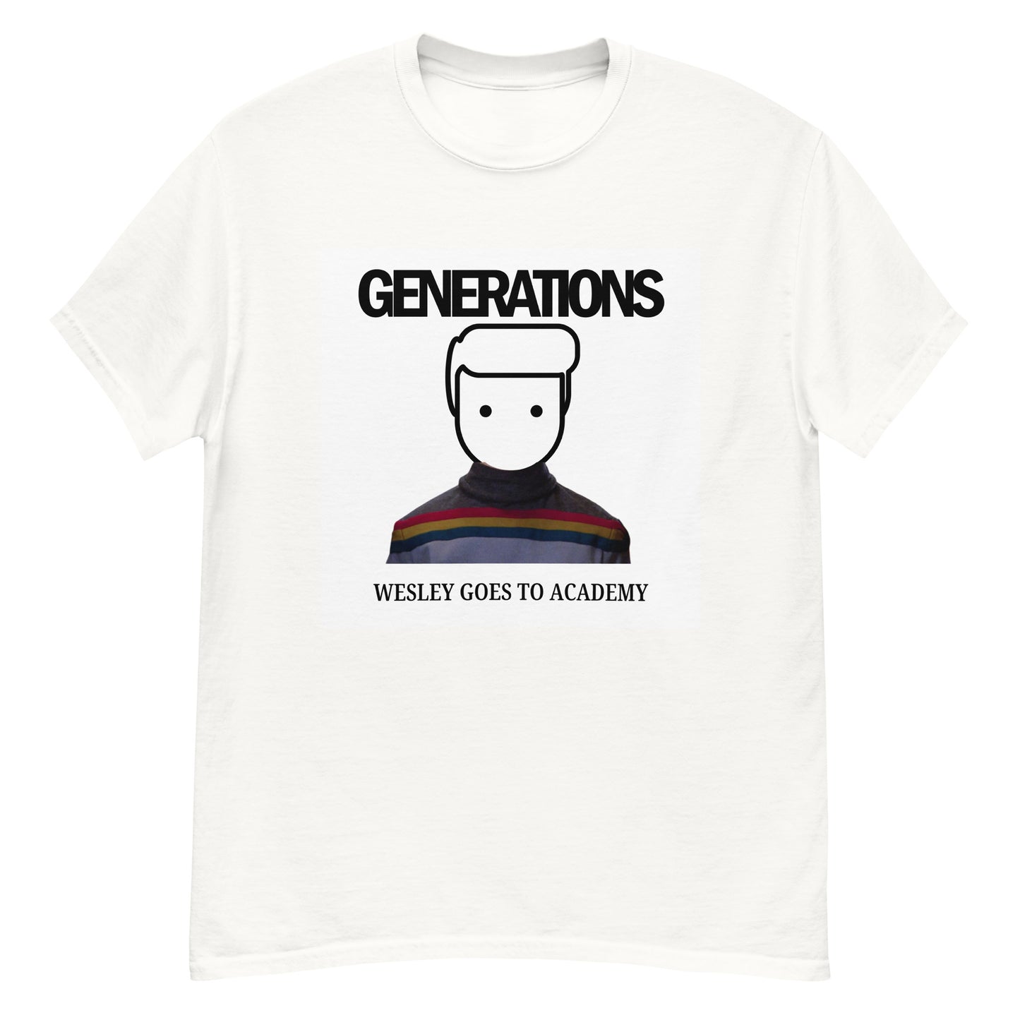 White - Generations - Wesley Goes to Academy T-Shirt