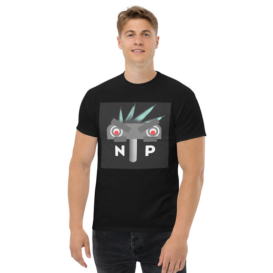 T-Shirt with Robot with a mohawk
