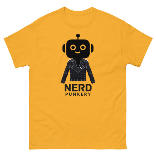 Punk Rock Robot T-Shirt - Yellow