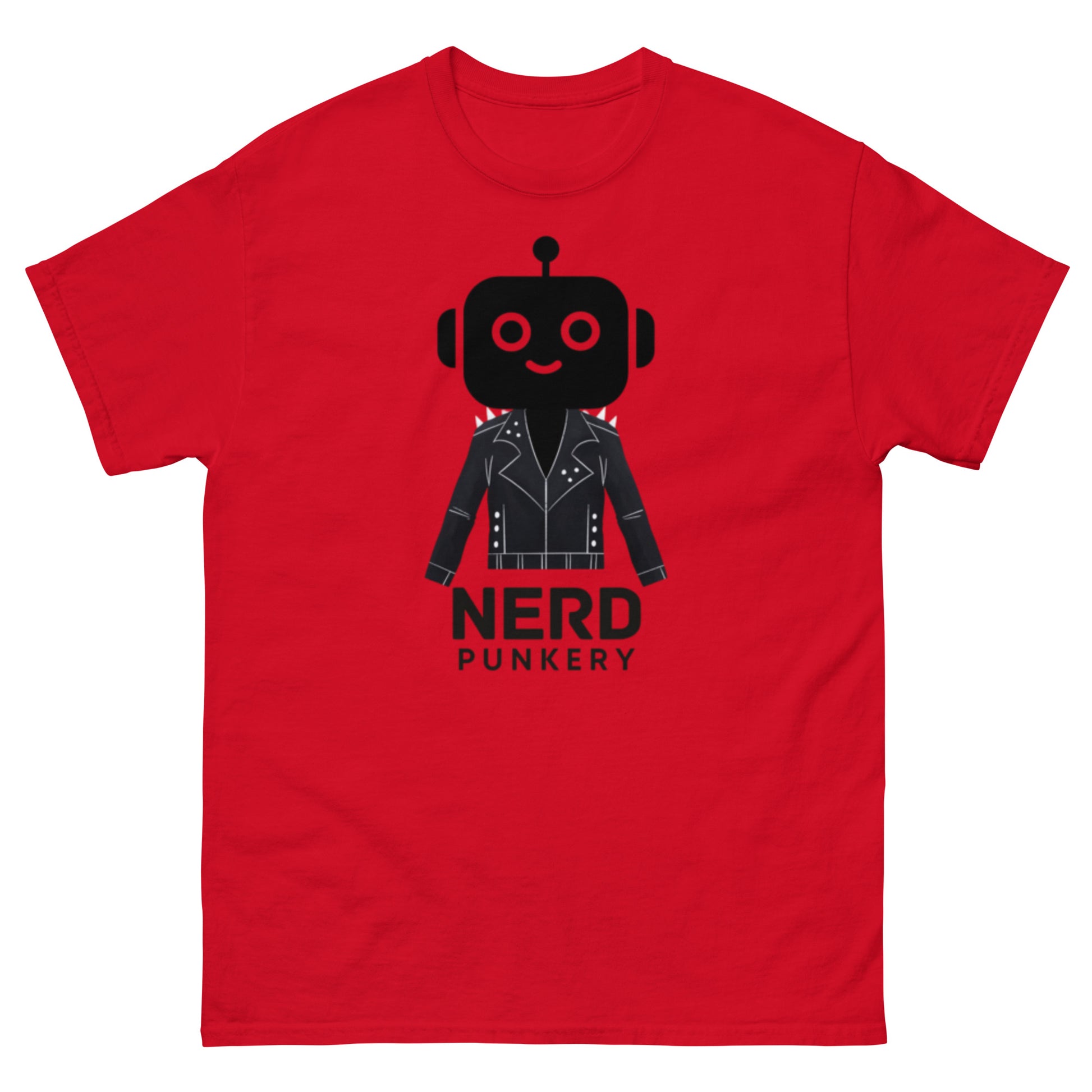 Red T-Shirt with a cartoon Punk Rock Robot